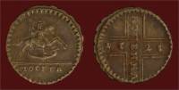 (1728, конь скачет) Монета Россия-Финдяндия 1728 год 1 копейка  Буквы мелко Медь  VF