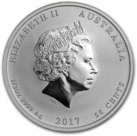 () Монета Австралия 2017 год 50 центов ""  Биметалл (Серебро - Ниобиум)  PROOF