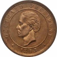 (№1863km41) Монета Гаити 1863 год 20 Centimes (Вен)