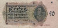 (№1924P-S915a) Банкнота Германия 1924 год "50 Reichsmark"