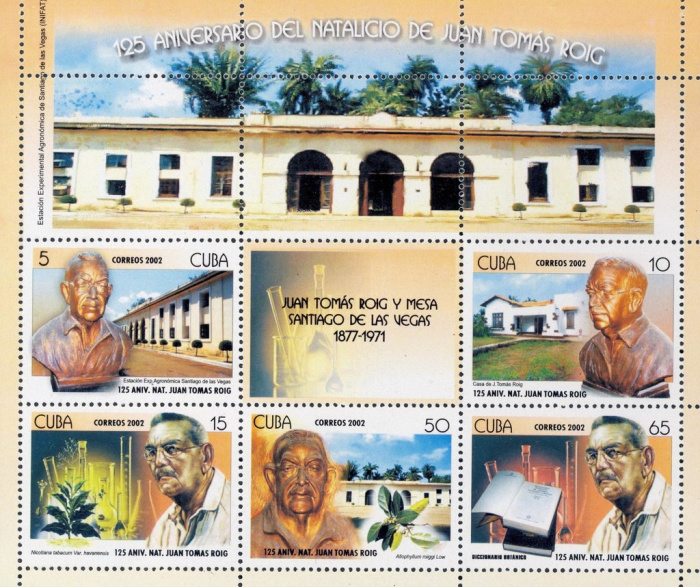 (№171) Блок марок Куба 2002 год &quot;Хуан Томас Роч&quot;, Гашеный