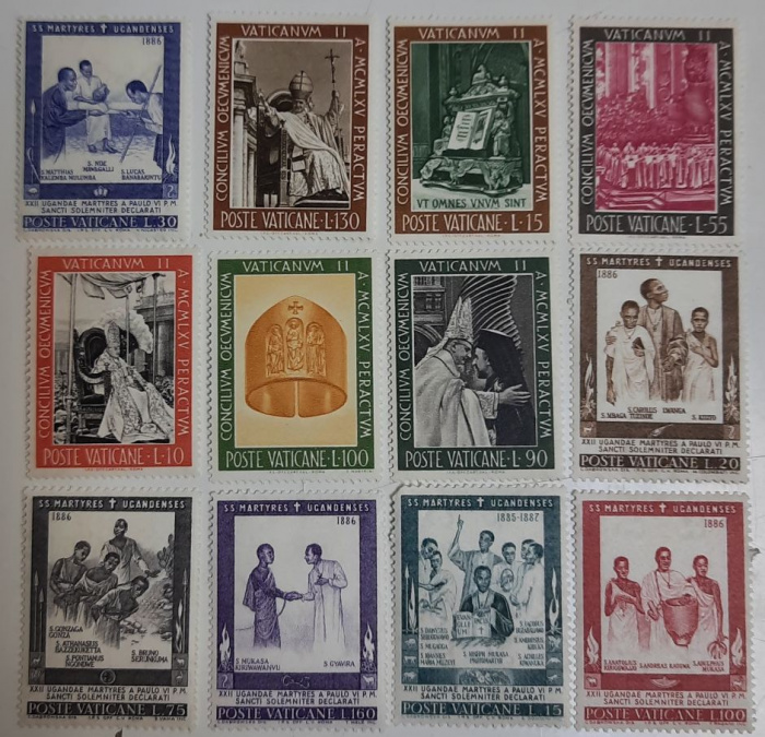 (--) Набор марок Ватикан &quot;12 шт.&quot;  Негашеные  , III O