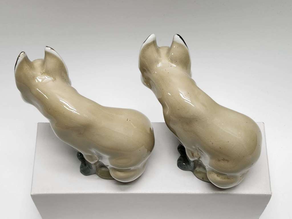 Статуэтки фигурки Лисята 2 штуки фарфор ЛЗФИ