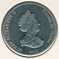 (№2008km31) Монета Тристан да Кунья 2008 год 10 Pence (Краб)
