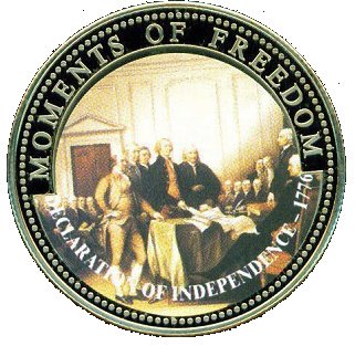 (2001) Монета Либерия 2001 год 10 долларов &quot;Декларация Независимости&quot;  Медь-Никель  UNC