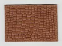 Обложка для проездного, Натуральная фактурная кожа, Визитница-футляр