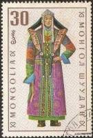 (1969-014) Марка Монголия "Дариганга"    Национальная одежда III Θ