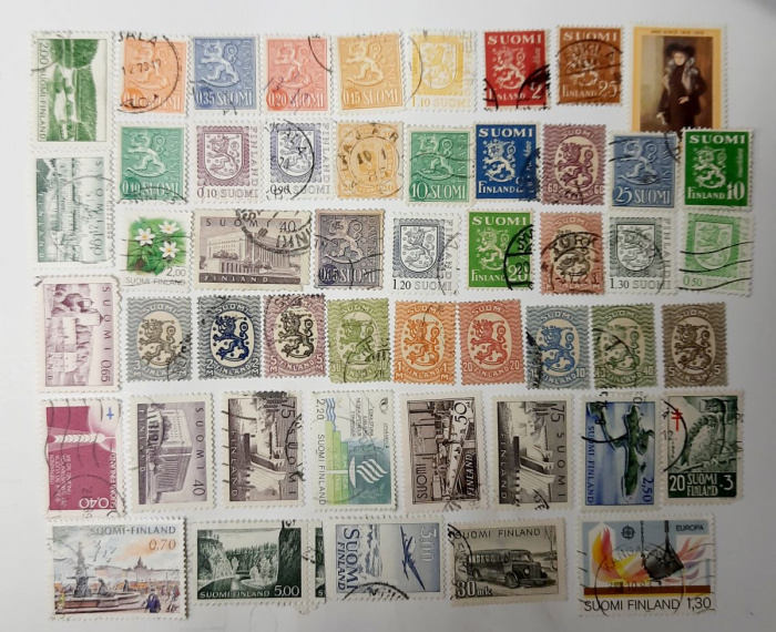 (Смесь годов--) Набор марок Финляндия &quot;50 шт.&quot;  Гашёные  , III Θ