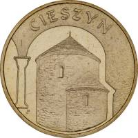 104 Монета Польша 2005 год 2 злотых Цешин  Латунь  UNC
