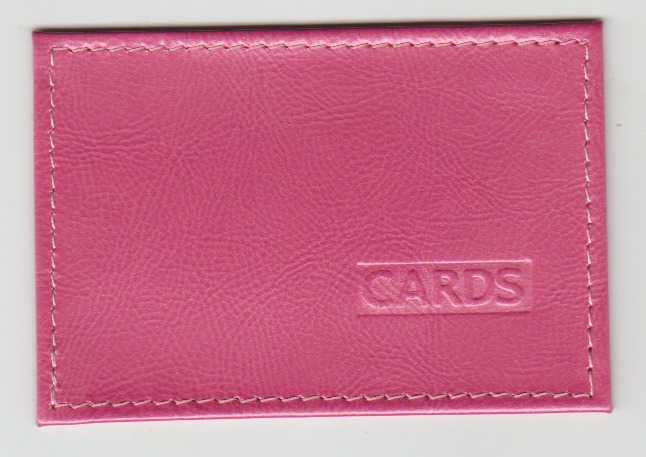 Обложка для проездного, Натуральная блестящая кожа, Фуксия наплак