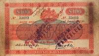 (№1890P-132) Банкнота Гонконг 1890 год "100 Dollars"