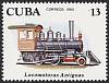 (1980-063) Марка Куба "Локомотив 2-4-0"    Локомотивы III Θ