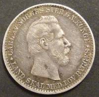 (№1865km326) Монета Норвегия 1865 год 12 Skilling