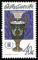 (1977-030) Марка Чехословакия "Ваза"    Традиции чехословатского фарфора III O