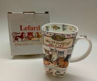 Бокал (кружка чашка) для чая Lefard  большой мир котов the world of cats высота 14 см