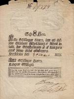 (,) Банкнота Швеция 1835 год 8 крон    UNC