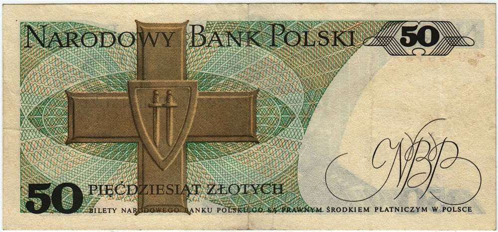 (1986) Банкнота Польша 1986 год 50 злотых &quot;Кароль Сверчевский&quot;   XF