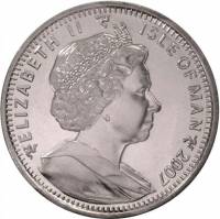 () Монета Остров Мэн 2007 год 1 крона ""   AU