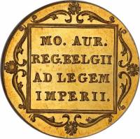 () Монета Нидерланды (Голландия) 1849 год 1  ""   Биметалл (Платина - Золото)  UNC
