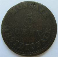(№1814km2.1) Монета Франция 1814 год 5 Centimes (Антверпен)