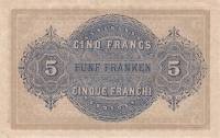(№1914P-16) Банкнота Швейцария 1914 год "5 Franken/Francs/Franchi"