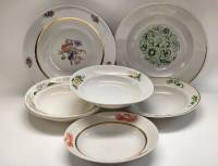 Тарелки 7 шт суповые глубокие большие и средние разные