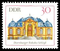 (1969-005) Марка Германия (ГДР) "Дорнбургский замок"    Архитектура II Θ