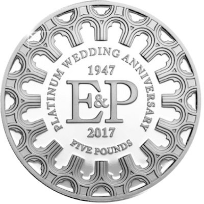 () Монета Остров Джерси 2017 год 5 фунтов &quot;&quot;   UNC