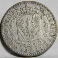 () Монета Германия (Империя) 1841 год 116  ""   Биметалл (Серебро - Ниобиум)  UNC