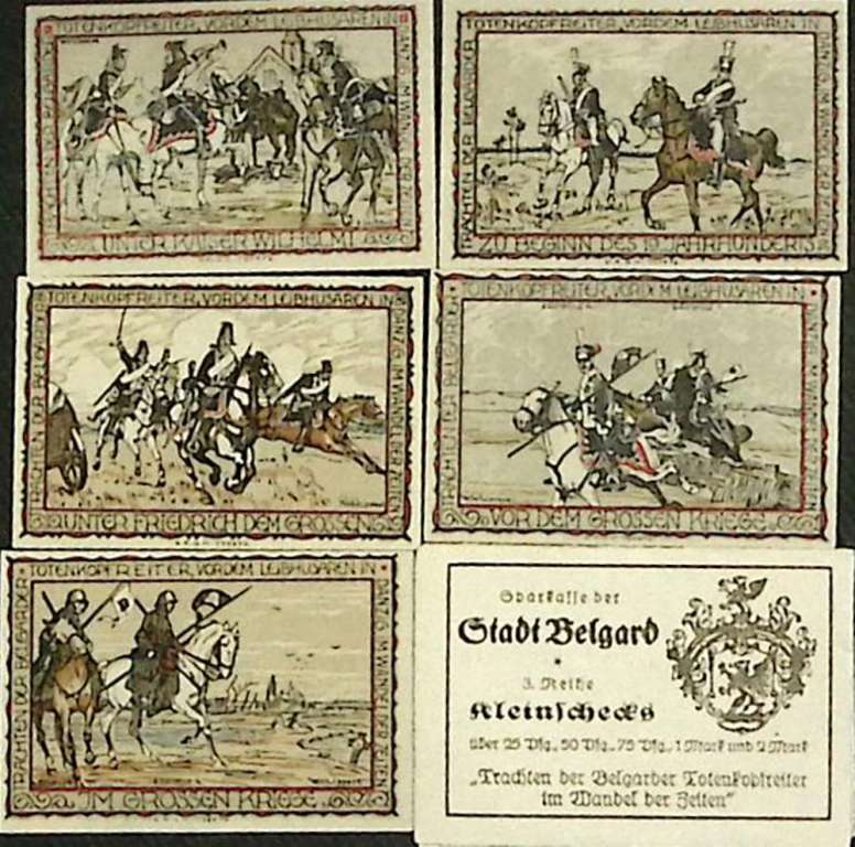 Набор банкнот, &quot;Нотгельды&quot;, 5 шт. в конверте, Веймерская респ-ка (сост. на фото)