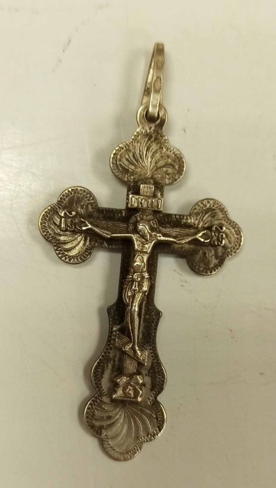 Крестик, серебро 925 пр., 3,4 гр. СССР