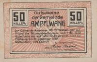 (№1920) Банкнота Австрия 1920 год "50 Heller"