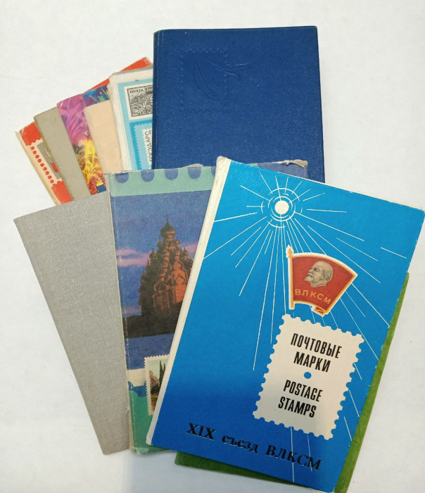 Набор альбомов для марок, маленький размер, 11 шт, СССР (сост. на фото)