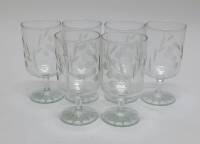Набор рюмок, стекло, 6 шт., СССР (сост. на фото)