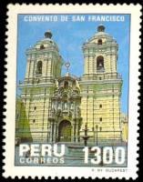 (№1985-1307) Марка Перу 1985 год "Монастырь Сан-Франциско", Гашеная