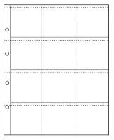 Лист в альбом Numis на 12 монет ячеек. Упаковка (10 шт.). СомС, #1921012