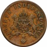 (№1850km36) Монета Гаити 1850 год 2 Centimes (Фостен Я)
