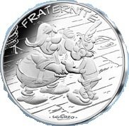 (2015) Монета Франция 2015 год 10 евро "Астерикс. Братство"  Серебро Ag 333  UNC