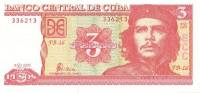 (,) Банкнота Куба 2005 год 3 песо "Эрнесто Че Гевара"   UNC