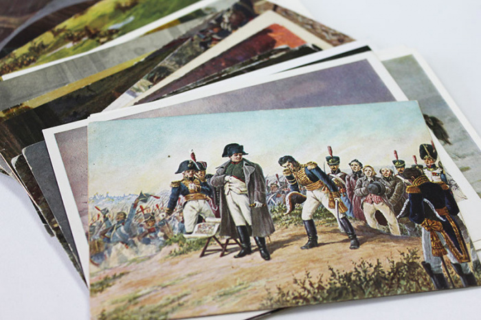 Комплект открыток на тему Война 1812 года, дореволюционные и советские (41 штука)