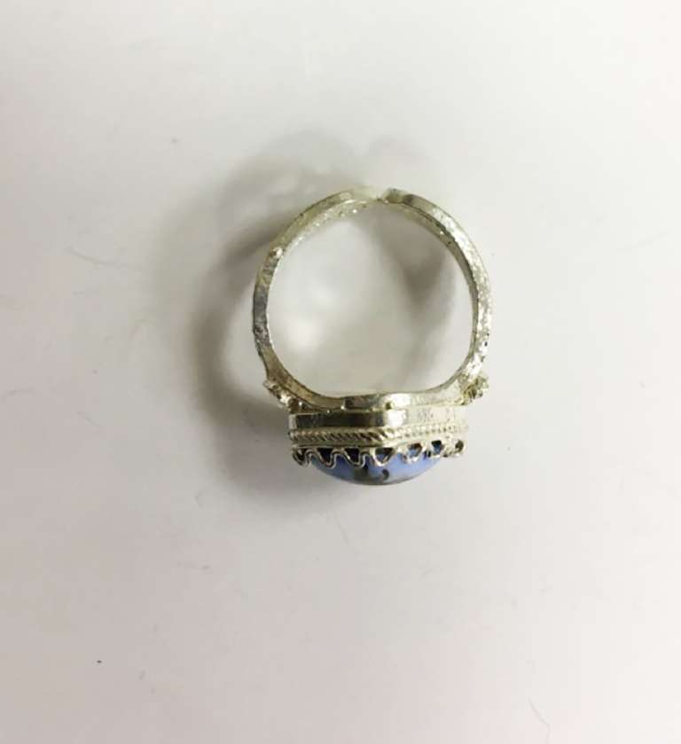 Перстень "Финифть", серебрение (сост. на фото)