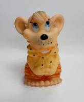 Резиновая игрушка-пищалка "Обезьянка с бантом" (сост. на фото)