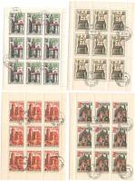 (1973-107-110) Листы (4 шт по 9 марок 3х3) СССР     Памятники Прибалтийских республик III Θ