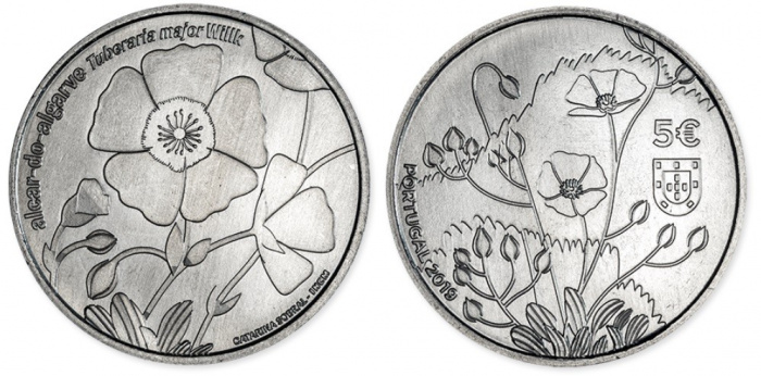 (2019) Монета Португалия 2019 год 5 евро &quot;Туберария&quot;  Медь-Никель  UNC
