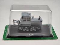Тракторы история люди машины модель Т 74 в коробке-блистере без журнала