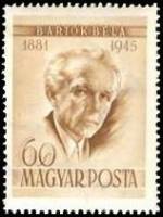 (1955-042) Марка Венгрия "Бела Барток (Коричневая)"    День почтовой марки I Θ
