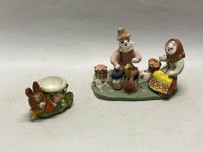 Сувениры 2 шт статуэтки, ручная работа