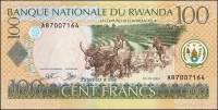 (,) Банкнота Руанда 2003 год 100 франков "Озеро"   UNC
