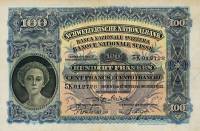 (№1927P-35c.2) Банкнота Швейцария 1927 год "100 Franken/Francs/Franchi" (Подписи: Sarasin  Schnyder 