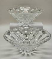 Салатники вазы хрусталь СССР 2 штуки праздничная винтажная сервировка